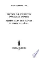 Alemán para estudiantes de habla española