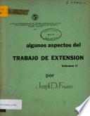 Algunos Aspectos del Trabajo de Extension