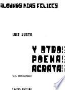Algunos días felices y otros poemas acratas