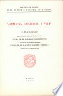 Alimentos, existencia y vida