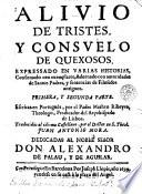 Alivio de tristes y consvelo de quexosos