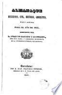 Almanaque religioso, civil històrico, geográfico, físico y agrícola para el año 1845