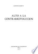 Alto a la contrarrevolución