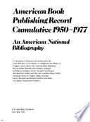 American Book Publishing Record