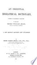 An Oriental Biographical Dictionary