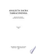 Analecta sacra Tarraconensia