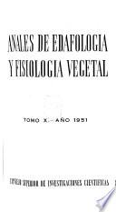 Anales de edafología y fisiología vegetal
