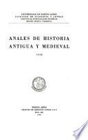 Anales de historia antigua y medieval
