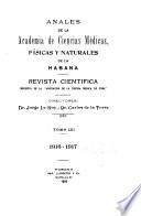 Anales de la Academia de Ciencias Medicas, Fïsicas y Naturales de la Habana