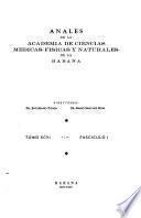 Anales de la Academia de Ciencias Medicas, Fïsicas y Naturales de la Habana