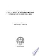 Anales de la Academia Nacional de Ciencias de Buenos Aires