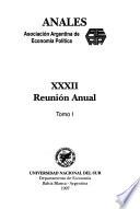 Anales de la Asociación Argentina de Economía Política, ... Reunión Anual