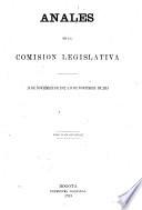 Anales de la Comisión legislativa