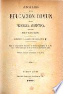 Anales de la educación comun