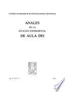 Anales de la Estación Experimental de Aula Dei