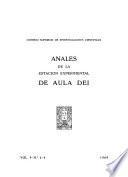 Anales de la Estación Experimental de Aula Dei