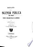 Anales de la hacienda pública del Peru