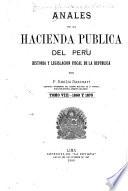 Anales de la hacienda pública del Perú