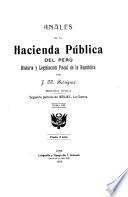 Anales de la hacienda pública del Perú