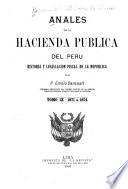Anales de la hacienda pública del Perú