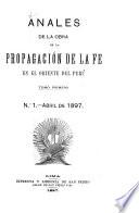 Anales de la Obra de la Propagación de la Fe en el Oriente del Perú