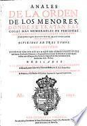 Anales de la orden de los Menores