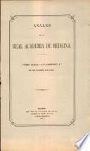 Anales de la Real Academia de Medicina - 1911 - Tomo XXXI - Cuaderno 1