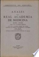 Anales de la Real Academia de Medicina Ano 1940