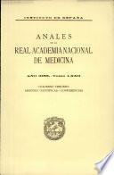 Anales de la Real Academia Nacional de Medicina - 1955 - Tomo LXXII - Cuaderno 3
