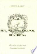 Anales de la Real Academia Nacional de Medicina - 2005 - Tomo CXXII - Cuaderno 2