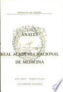 Anales de la Real Academia Nacional de Medicina - 2007 - Tomo CXXIV - Cuaderno 1