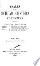 Anales de la Sociedad Científica Argentina
