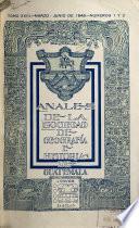 Anales de la Sociedad de Geografía e Historia de Guatemala