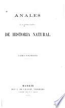 Anales de la Sociedad Española de Historia Natural