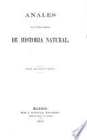 Anales de la Sociedad Española de Historia Natural