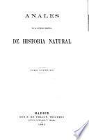Anales de la Sociedad Española de Historia Natural