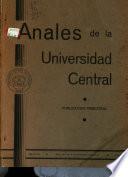 Anales de la Universidad central del Ecuador
