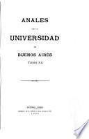 Anales de la Universidad de Buenos Aires