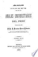 Anales de la Universidad Mayor de San Marcos de Lima