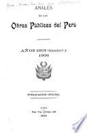 Anales de las obras publicas del Perú