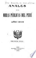 Anales de las obras publicas del Perú
