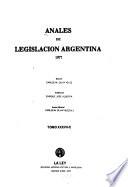 Anales de legislación argentina