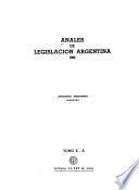 Anales de legislación argentina