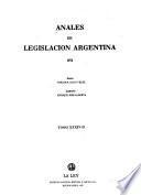 Anales de legislación argentina