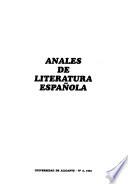 Anales de literatura española