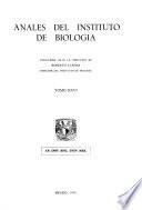 Anales del Instituto de Biología de la Universidad Nacional Autónoma de México