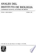 Anales del Instituto de Biología, Universidad Nacional Autónoma de México