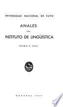 Anales del Instituto de Lingüística