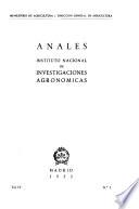 Anales del Instituto Nacional de Invesigaciones Agronómicas