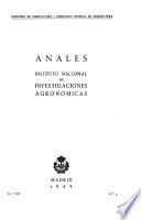 Anales del Instituto Nacional de Invesigaciones Agronómicas